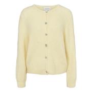 Zachte Alpaca Cardigan Lichtgeel American Dreams , Yellow , Dames