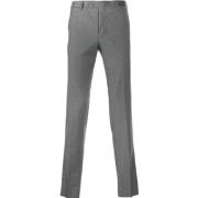 Slim Fit Wollen Broek Grijs PT Torino , Gray , Heren