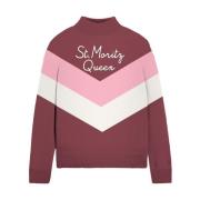 Lettering Half Turtleneck Sweater Wintermode MC2 Saint Barth , Multico...