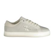 Sportieve Grijze Veterschoenen met Logoprint Calvin Klein , Gray , Her...