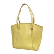 Pre-owned Canvas totes Louis Vuitton Vintage , Yellow , Dames