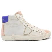 Vintage Paris High Top Sneakers Philippe Model , Beige , Dames