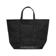 Zwarte Rits Medium Handtas Vanessa Bruno , Black , Dames