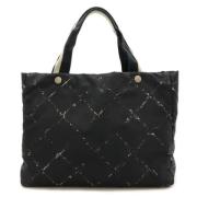 Pre-owned Nylon chanel-bags Chanel Vintage , Black , Dames