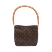 Pre-owned Canvas handbags Louis Vuitton Vintage , Brown , Dames