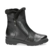 Zwarte Gesloten Booties Enkellaarzen Vrouwen Caprice , Black , Dames