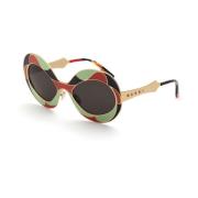 ZIH Lands OF Revelations Stripes Sunglasses Marni , Multicolor , Dames