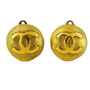 Pre-owned Metal chanel-jewelry Chanel Vintage , Yellow , Dames