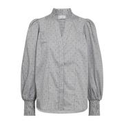 Gestreepte Dot V-Hals Blouse Co'Couture , Gray , Dames