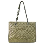 Pre-owned Leather chanel-bags Chanel Vintage , Yellow , Dames