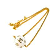 Pre-owned Fabric chanel-jewelry Chanel Vintage , Yellow , Dames