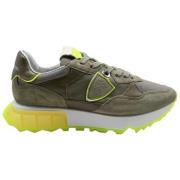 Militaire Fluo Lage Top Sneakers Philippe Model , Green , Heren