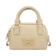 Mini Schoudertas met Logo Bally , Beige , Dames