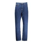 Authentieke Slim Straight Denim Jeans Blauw Calvin Klein , Blue , Dame...