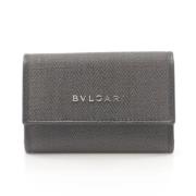 Pre-owned Canvas wallets Bvlgari Vintage , Black , Heren