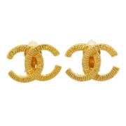 Pre-owned Metal chanel-jewelry Chanel Vintage , Yellow , Dames