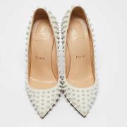 Pre-owned Leather heels Christian Louboutin Pre-owned , White , Dames