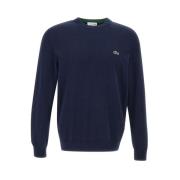 Heren Katoenen Pullover Trui Lacoste , Blue , Heren