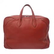 Pre-owned Leather handbags Hermès Vintage , Red , Dames