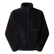 Zwarte Fleece Trui met Rits The North Face , Black , Heren