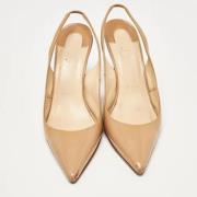 Pre-owned Fabric heels Christian Louboutin Pre-owned , Beige , Dames