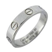 Pre-owned Silver rings Cartier Vintage , Gray , Dames