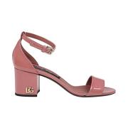 Stijlvolle Sandalen voor Zomeroutfits Dolce & Gabbana , Pink , Dames