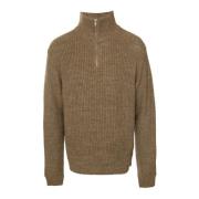 Crashway Gebreide Trui met Turtleneck American Vintage , Brown , Heren