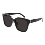 Zwart Zilver/Zwart Zonnebril SL M105/F Saint Laurent , Black , Dames