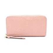 Pre-owned Leather wallets Louis Vuitton Vintage , Pink , Dames