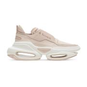 B-Bold trainers van leer en suède Balmain , Pink , Dames