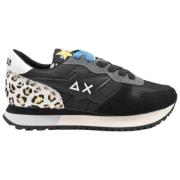 Animalier Sneakers in Zwart Sun68 , Black , Heren