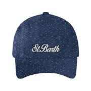 Baseballpet met Geborduurd Logo MC2 Saint Barth , Blue , Dames