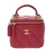 Pre-owned Leather chanel-bags Chanel Vintage , Pink , Dames