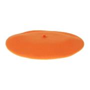 Wollen Baskische Hoed met Gouden Logo Borsalino , Orange , Dames