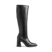 Zwarte enkellaarsjes met hoge hak Tamaris , Black , Dames