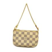 Pre-owned Fabric louis-vuitton-bags Louis Vuitton Vintage , White , Da...