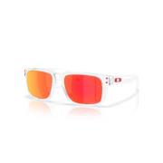 Stijlvolle zonnebril voor buitenactiviteiten Oakley , White , Unisex