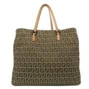 Pre-owned Canvas handbags Fendi Vintage , Brown , Dames