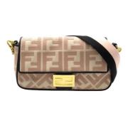 Pre-owned Canvas shoulder-bags Fendi Vintage , Pink , Dames