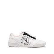 Witte Sneakers met Logo Print Versace Jeans Couture , White , Heren