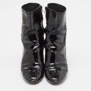 Pre-owned Leather boots Louis Vuitton Vintage , Black , Dames