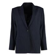 Klassieke Pinstripe Blazer Calvin Klein , Blue , Dames