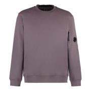 Lensdetail Katoenen Sweatshirt C.p. Company , Gray , Heren