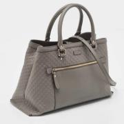 Pre-owned Leather gucci-bags Gucci Vintage , Gray , Dames