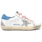 Superstar White Sky Blue Sneakers Golden Goose , White , Dames