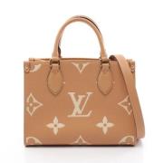 Pre-owned Leather louis-vuitton-bags Louis Vuitton Vintage , Beige , D...