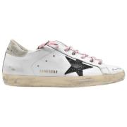 Superstar White Black Gold Sneakers Golden Goose , White , Dames