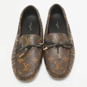 Pre-owned Canvas flats Louis Vuitton Vintage , Brown , Dames