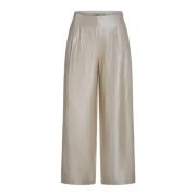 Elegante Wijde Pijp Broek Goud RUE de Femme , Yellow , Dames